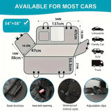 NNEOBA Waterproof Dog Car Seat Cover Scratch-Resistant Protector Black