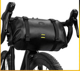 NNEOBA Waterproof Handlebar Bike Bag 8L Front Tube Trunk Pannier Black
