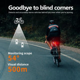 NNEOBA Smart Bicycle Radar Tail Light AI Brake Sensing Black