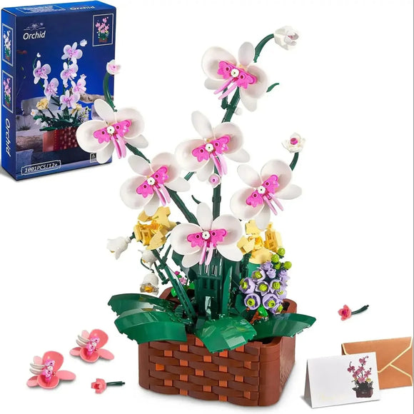 NNEOBA Flower Building Blocks Model Set Romantic Flowers