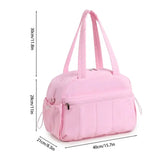 NNEOBA Travel Pull Handle Duffel Bag Pink