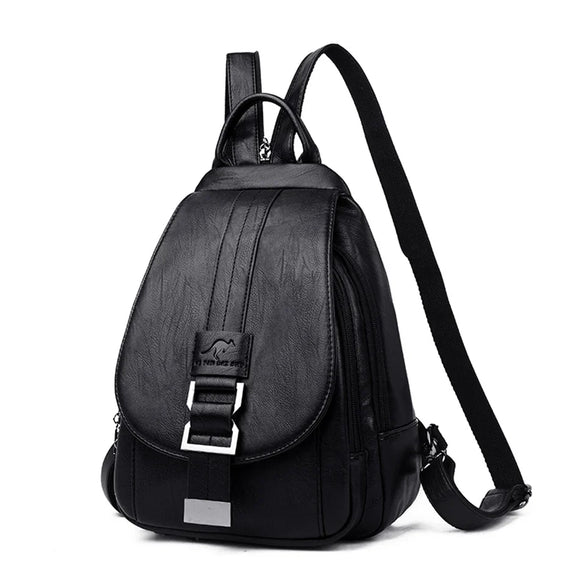 NNEOBA Travel Backpack Women Shoulder School Bag (Black)