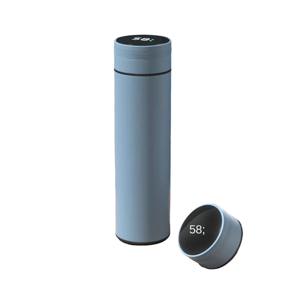 NNEOBA 500ml Smart Thermos Bottle Blue