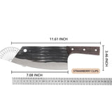 NNEOBA Handmade Forged Kitchen Knife Brown