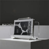 NNEOBA Joylove Modern Metal Acrylic Bookshelf
