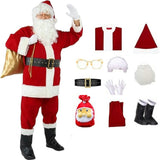 Men's Santa Claus Christmas Costume Set Adult 4XL