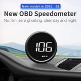NNEOBA AD B1 HeadUp Display HUD OBD2 Speedometer Gauge Black