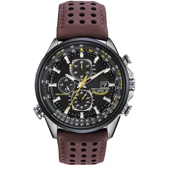 NNEOBA Men's Quartz Watch Waterproof Stainless Steel (Coffee)