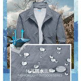 Men's Lightweight Windbreaker Jacket – UV Protection Outdoor Hooded Coat