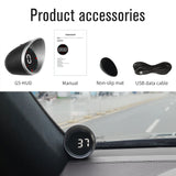 NNEOBA Universal GPS Head-Up Display–Digital Speedometer Black
