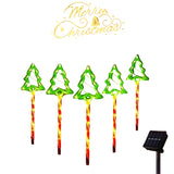 5PCS Solar Candy Cane Garden Lights