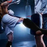 NNEOBA Muay Thai & Kickboxing Shin Guards with Ankle Protection
