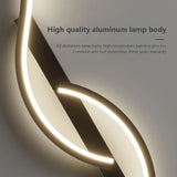 NNEOBA Minimalist LED Wall Lamp - Long Strip Sconces, Black, 100cm