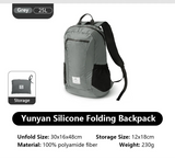 NNEOBA 25L Silicone Folding Backpack Grey