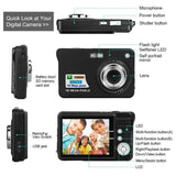 NNEOBA Rechargeable HD Digital Camera Black