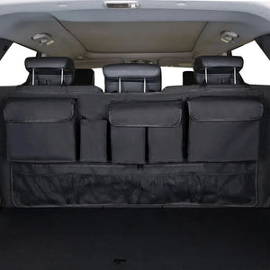 NNEOBA Back Seat Car Trunk Hanging Storage Bag 9 Pocket Organizer Black