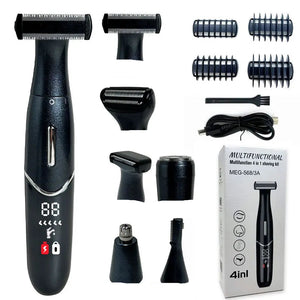 NNEOBA 7 in 1 Electric Epilator & Precision Shaver Wet & Dry Use Black