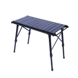 NNEOBA Multifunctional IGT Camping Table Adjustable Aluminum Alloy Black