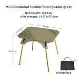 NNEOBA Portable Folding Camping Table Adjustable Green
