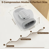 NNEOBA 5-Level Electric Hand Massager with Hot Compress Grey