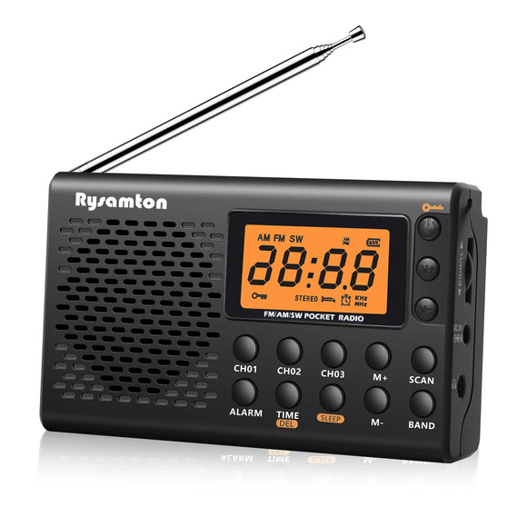 NNEOBA Shortwave Radio with Digital Display Black