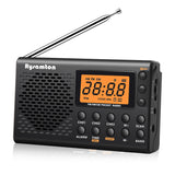 NNEOBA Shortwave Radio with Digital Display Black