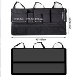 NNEOBA Back Seat Car Trunk Hanging Storage Bag 9 Pocket Organizer Black