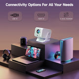 NNEOBA 4K HD Portable Projector White