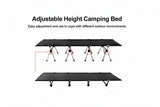 NNEOBA 210x80cm Camping Cot Portable Folding Bed Lightweight Outdoor