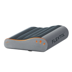 NNEOBA B-Shaped Inflatable Travel Pillow Dual Neck Support Gray