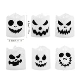 6-Piece Halloween LED Ghost Pumpkin Candle Lights Lamps