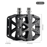 NNEOBA Ultra-Light T700 Carbon Fiber Bicycle Pedals 3-Bearing Black