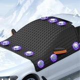 NNEOBA Magnetic Car Snow & Ice Protector All Season Windshield Cover Black