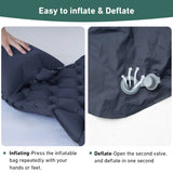 NNEOBA Camping Inflatable Air Mattress with Built-In Pump Blue