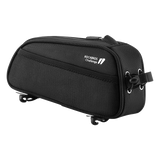 NNEOBA 1.3L Waterproof Bicycle Frame Tube Bag with Headphone Jack Black