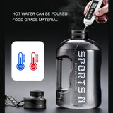 NNEOBA 2.7L Sports Water Bottle Grey