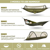 NNEOBA 3-in-1 Camping Hammock with Mosquito Mesh