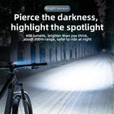 NNEOBA 1000 Lumen USB Rechargeable Bike Front Light 4800mAh Black
