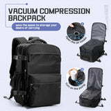 NNEOBA Vacuum Compression Travel Backpack with Pump Black