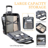 18-Inch Rolling Laptop Trolley Bag – Softside Carry-On Business Travel Briefcase