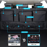 NNEOBA Back Seat Car Trunk Hanging Storage Bag 9 Pocket Organizer Black