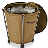 NNEOBA Collapsible 20L Outdoor Camping Trash Bin Waste Container Khaki