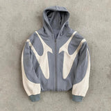 NNEOBA Devil Graphic Zip-Up Hoodie