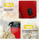 NNEOBA Automatic Hot Air Pop Corn Maker Machine