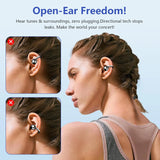 NNEOBA Open-Ear Wireless Sport Earbuds with 72-Hour Playtime