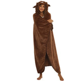 NNEOBA Cartoon Animal Wearable Blanket Hoodie