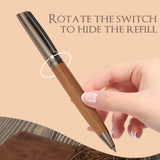 Premium Metal Ballpoint Pen with Wood Barrel and Case