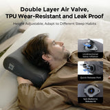 NNEOBA Inflatable Camping Pillow with Adjustable Height & Strap