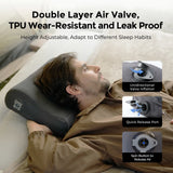 NNEOBA Ergonomic Inflatable Camping Air Pillow Grey
