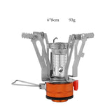 NNEOBA 3000W Foldable Camping Gas Stove Silver